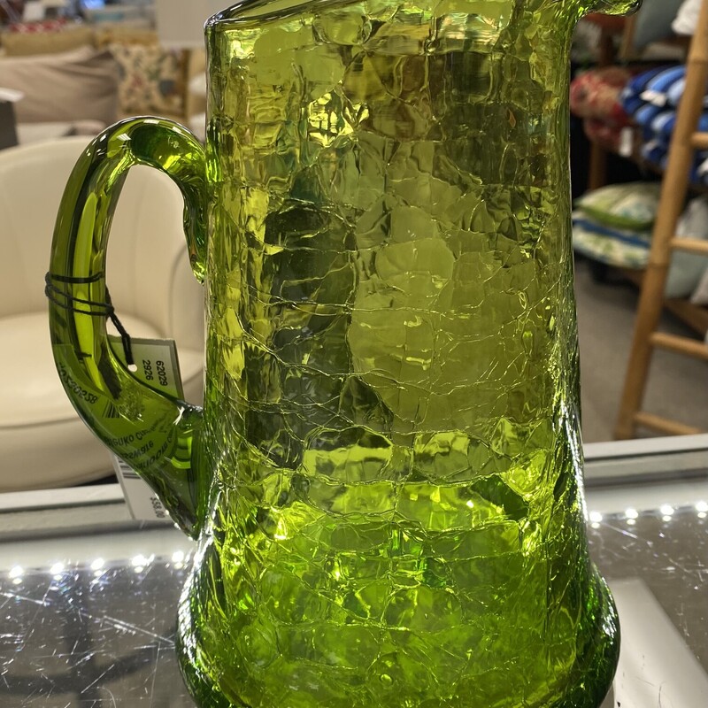 Blenko Crackle Pitcher