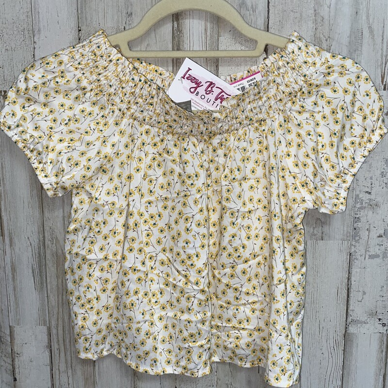 NEW 14 Yellow Floral Off