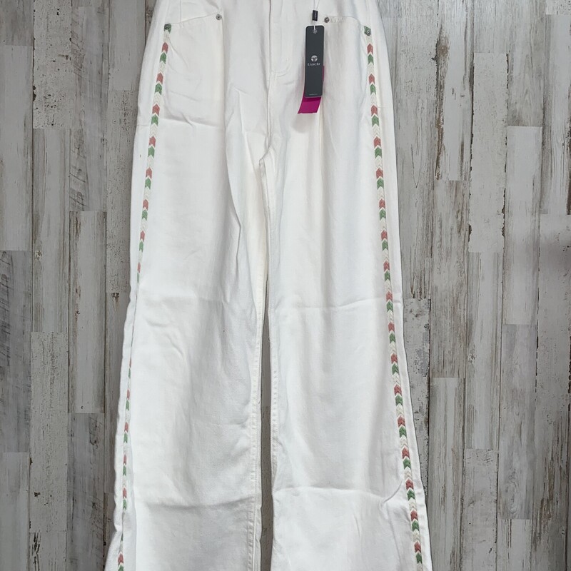 NEW 14 White Embroidered, White, Size: Girl 10 Up