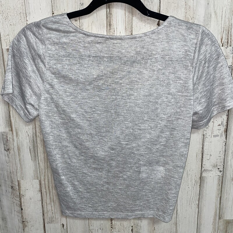 NEW 16 Grey Twist Tee, Grey, Size: Girl 10 Up