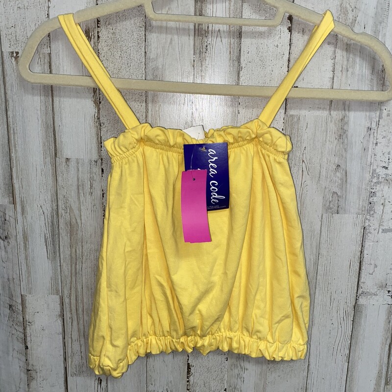NEW 16 Yellow Ruched Top, Yellow, Size: Girl 10 Up