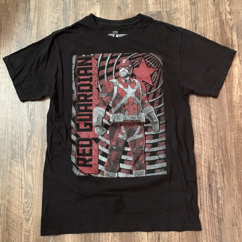 Red Guardian Tshirt Blk, Black, Size: Adult S