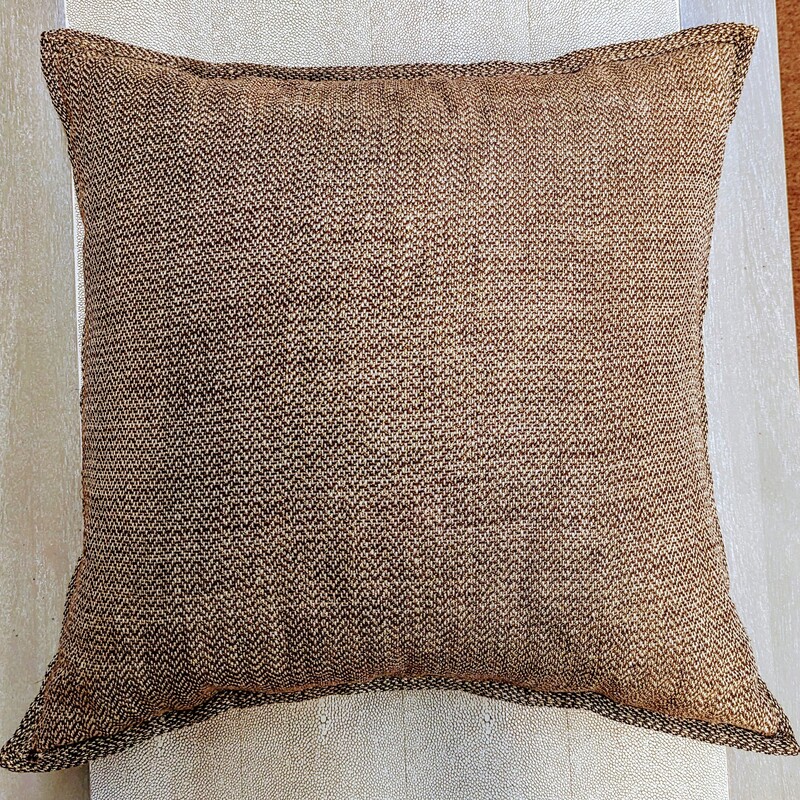 Pottery Barn Herringbone Tweed Down Square Pillow
Brown Tan Size: 19 x 19H