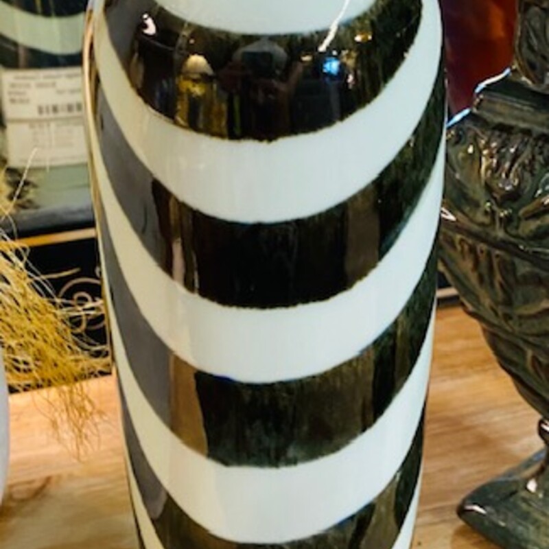 Sleek Glass Swirl Vase