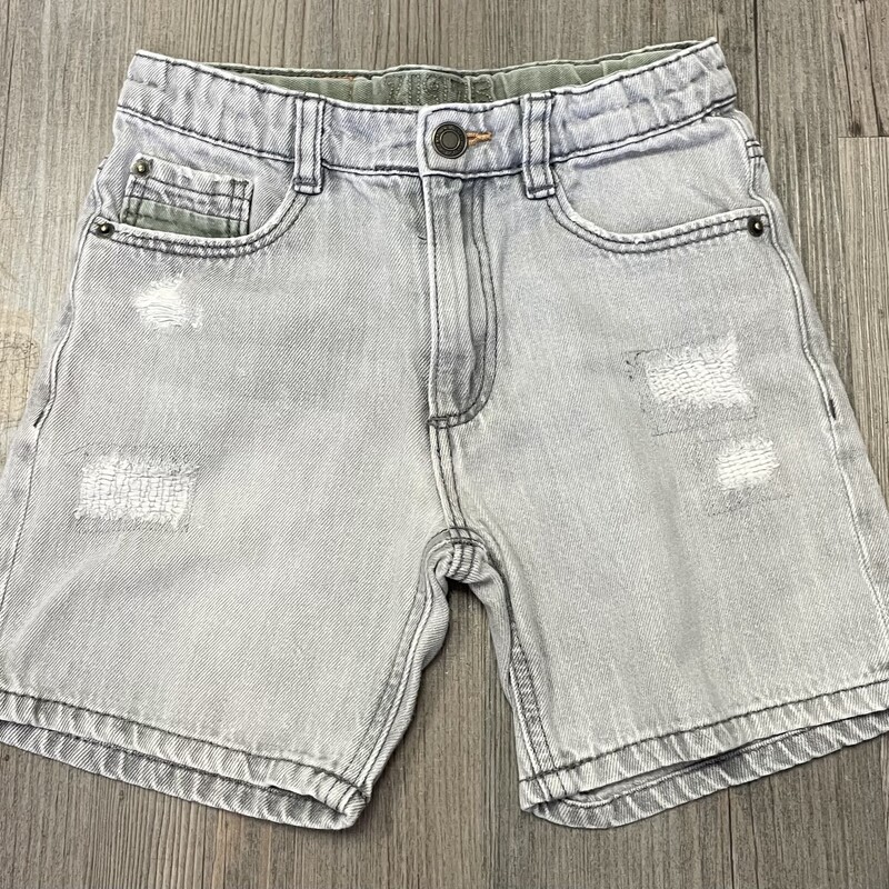 Zara Denim Shorts, Grey, Size: 4-5Y
