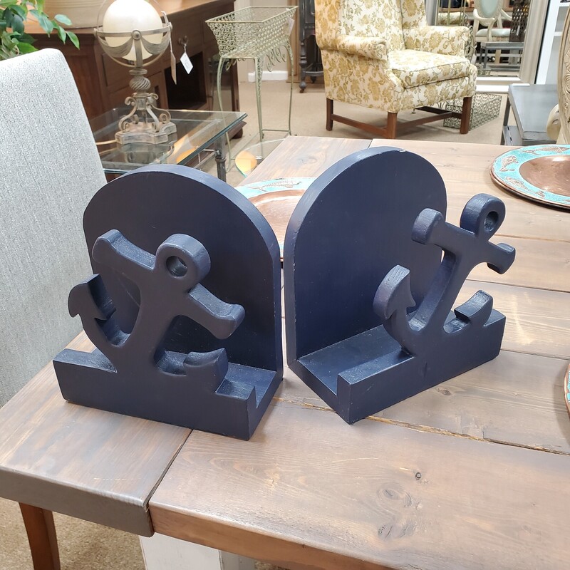 Blue Anchor Bookends