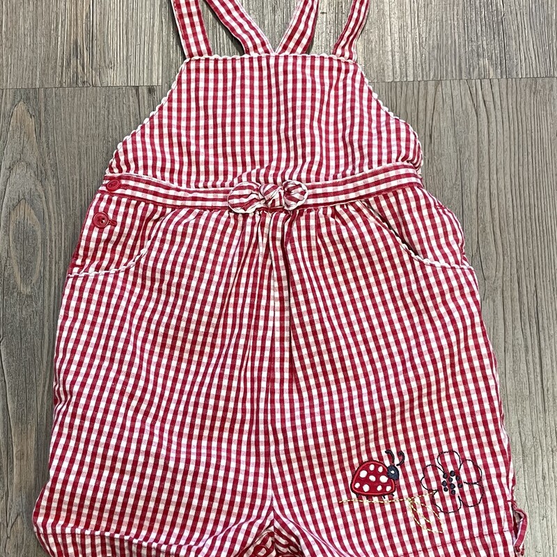 Gymboree Overall, Red, Size: 18-24M