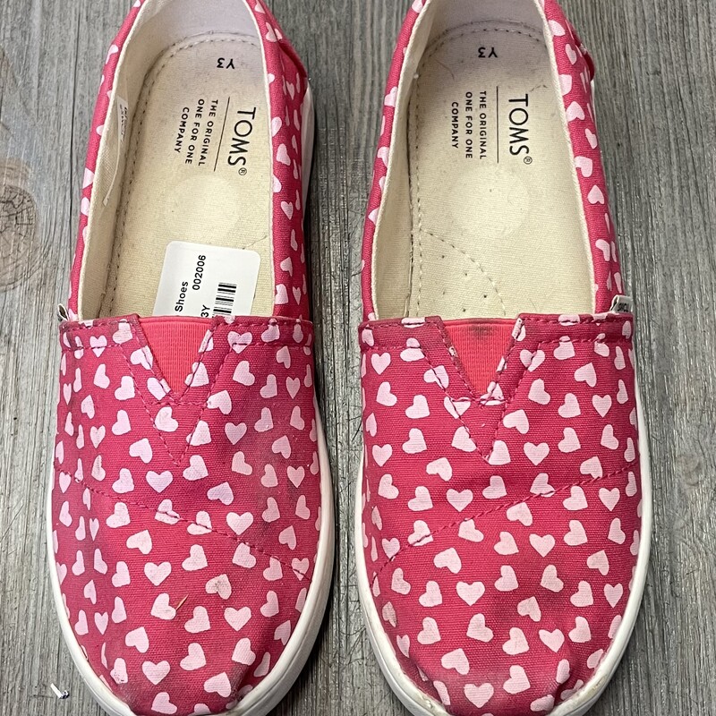 Toms Slip Shoes, Pink, Size: 3Y