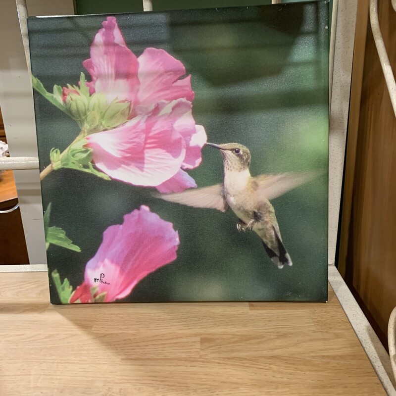Canvas Hummingbird Art,
Size: 12x12