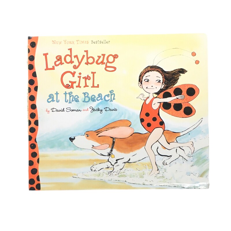 Ladybug Girl At The Beach