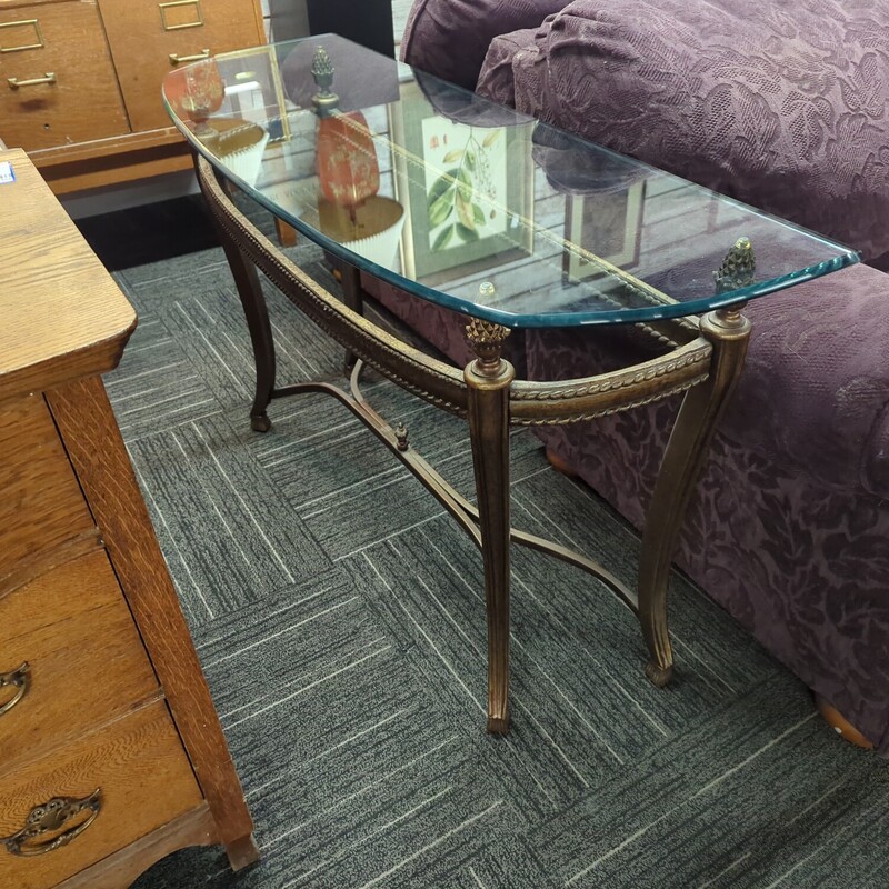 Glass Top Sofa Table Americas Attic Inc.