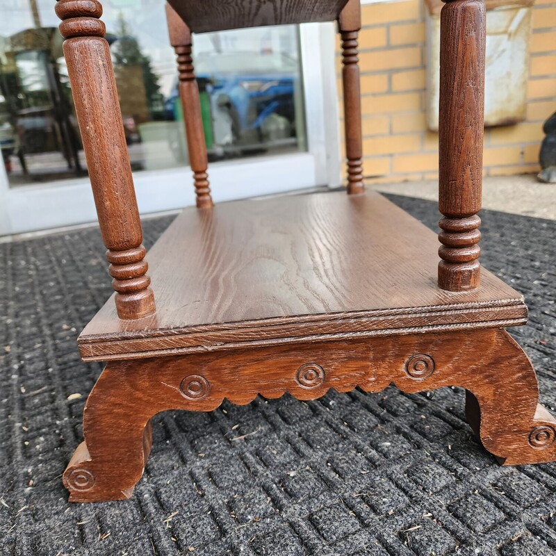 Vintage Table, Wood, Size: 3 Tier