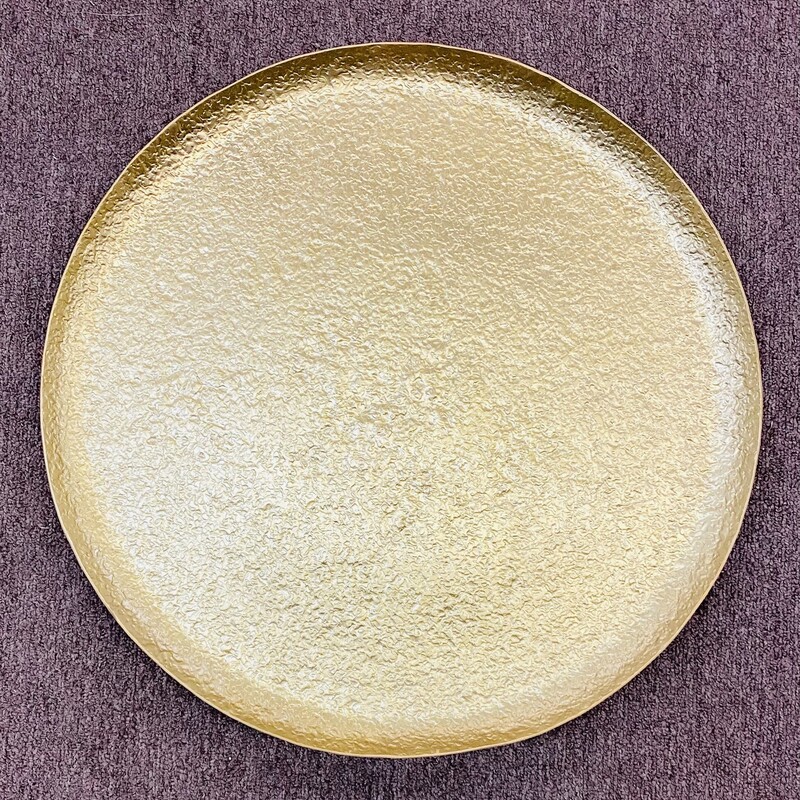 West Elm Round Textured Tray
Gold   Size: 19 x 19