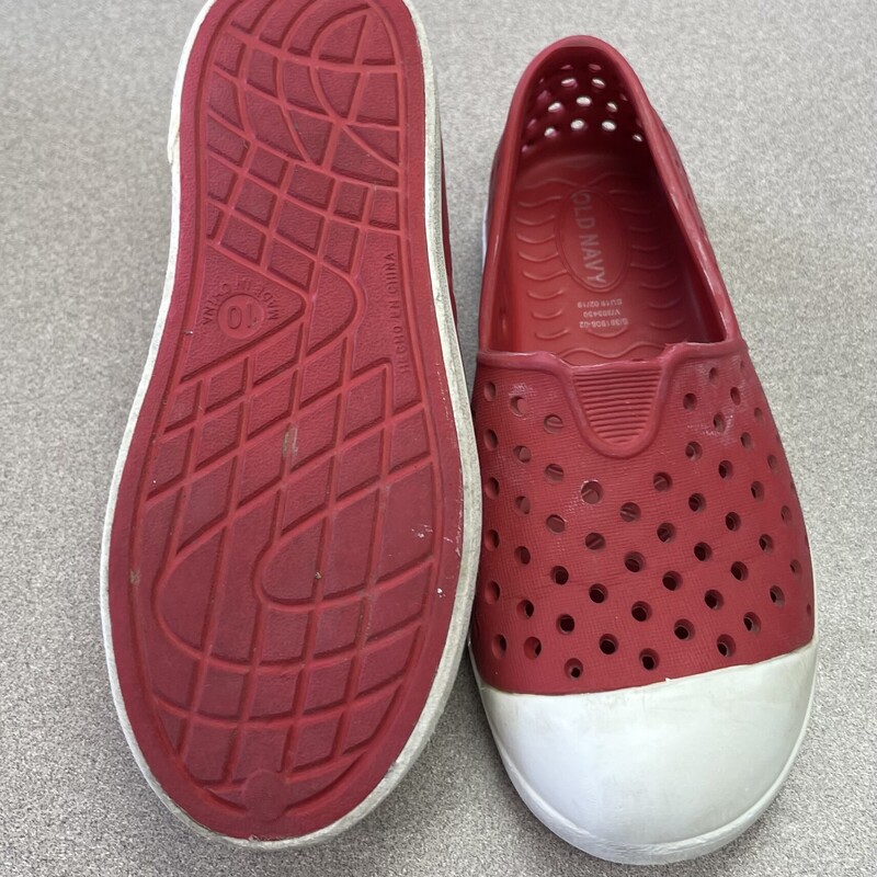 Old Navy Perforated Shoes, Red, Size: 10T