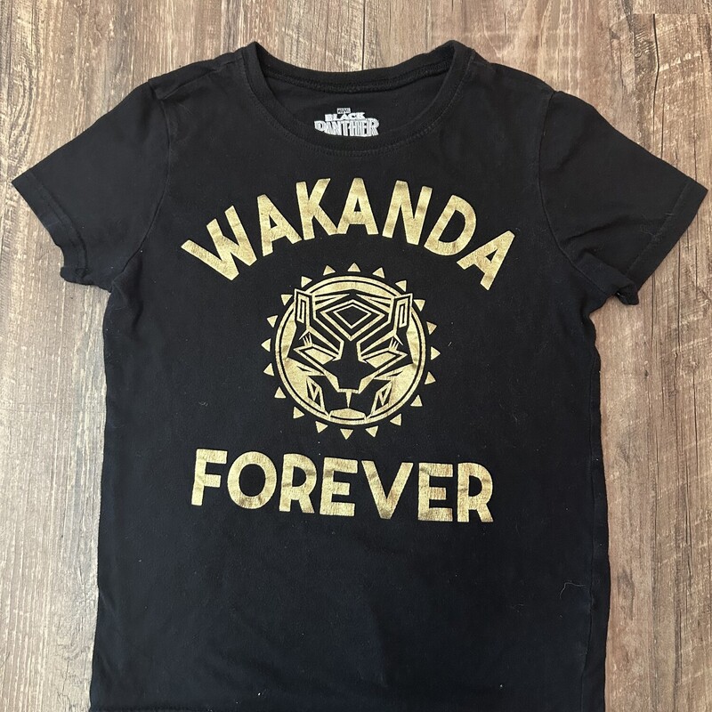 Wakanda Forever Tee, Black, Size: Youth M