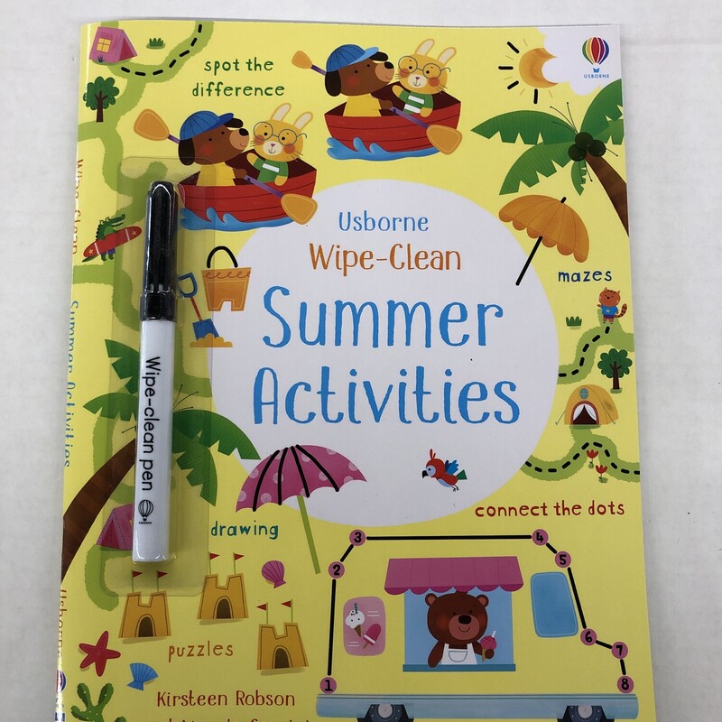 Summer Activities, Size: Wipe Clean, Item: NEW