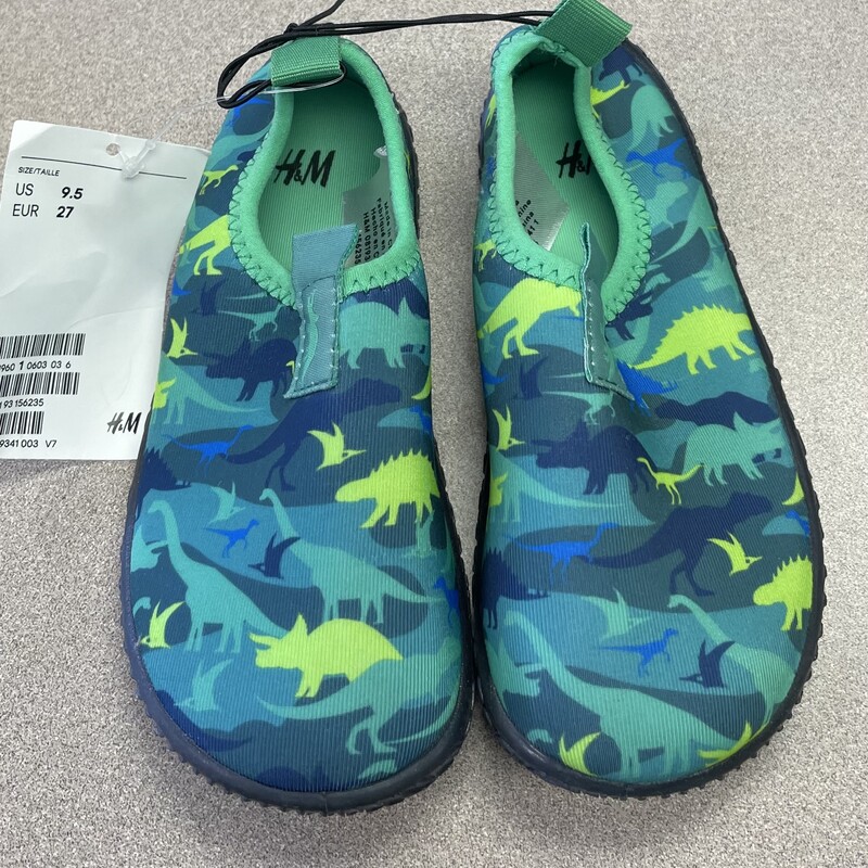 H&M Water Shoes, Green, Size: 9.5T
New