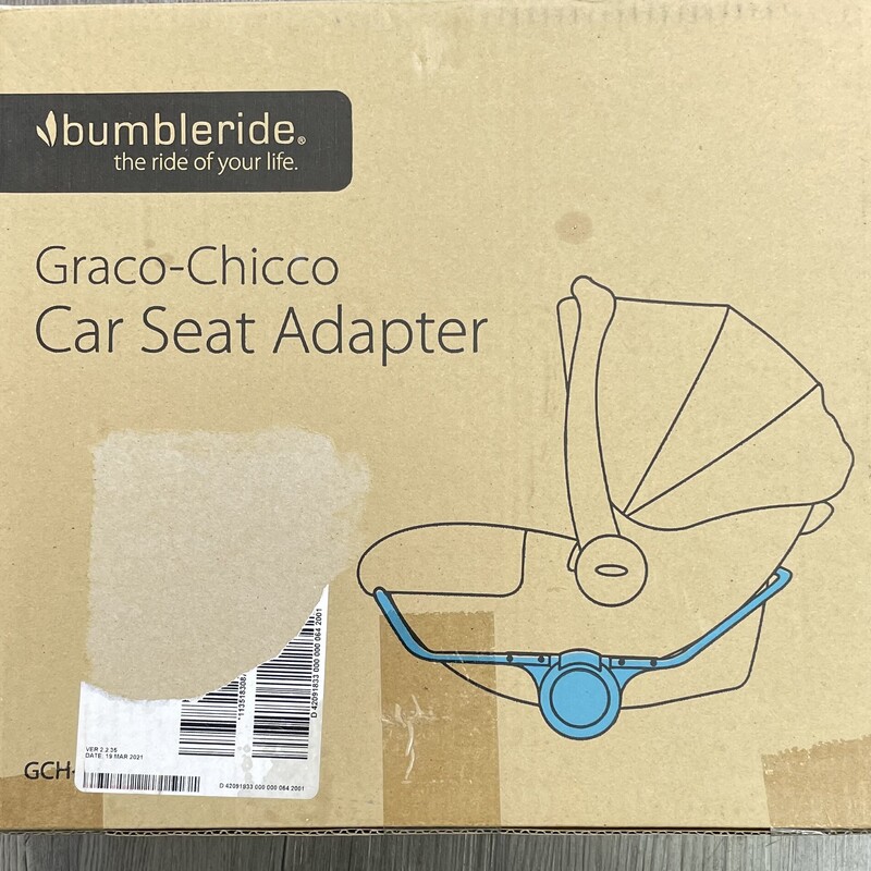 Adapter for the Bumbleride Indie Stroller
Fits the Chicco/Graco Car Seats, Black

NEW IN BOX!

Graco SnugRide 35 Lite, SnugRide 35 Lite LX, Graco SnugRide SnugLock Extend2Fit 35, Graco Click Connect Snugride 30 or 35
Chicco Fit2, Chicco Keyfit 35 and Chicco Keyfit 30
Seat fabric removal is not required for use, just an option
This adapter is not compatible with 2015 or prior models or Indie Twin