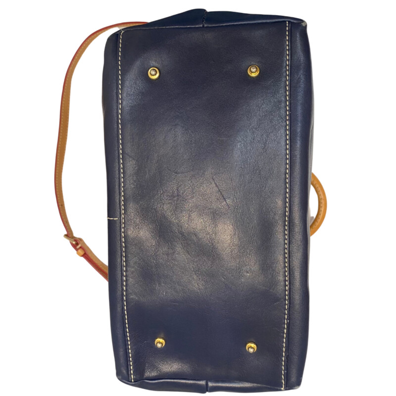 Dooney & Bourke Leather Handbag
Navy, Tan, and Gold Hardware
KeyChain & Pouch