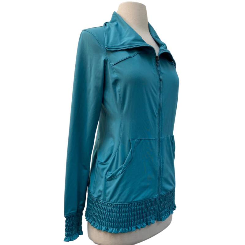 REI Smocked Zip Jacket
Seafoam
Size: Small

Goes well with the REI active top!