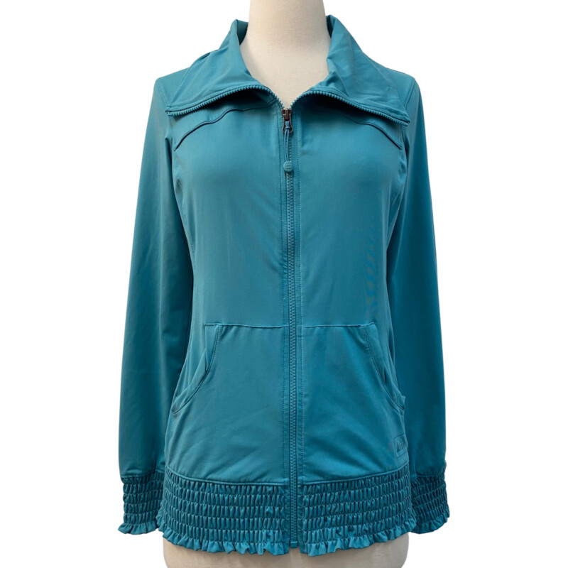 REI Smocked Zip Jacket
Seafoam
Size: Small

Goes well with the REI active top!