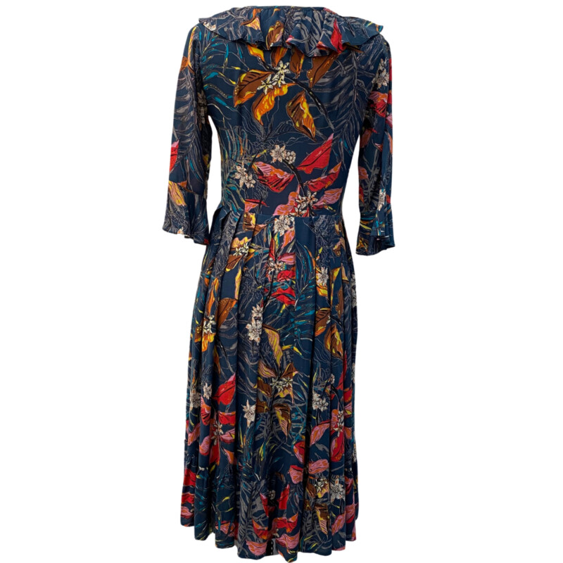 Tysa Floral Dress<br />
Navy with Multi Colors<br />
Size: 0