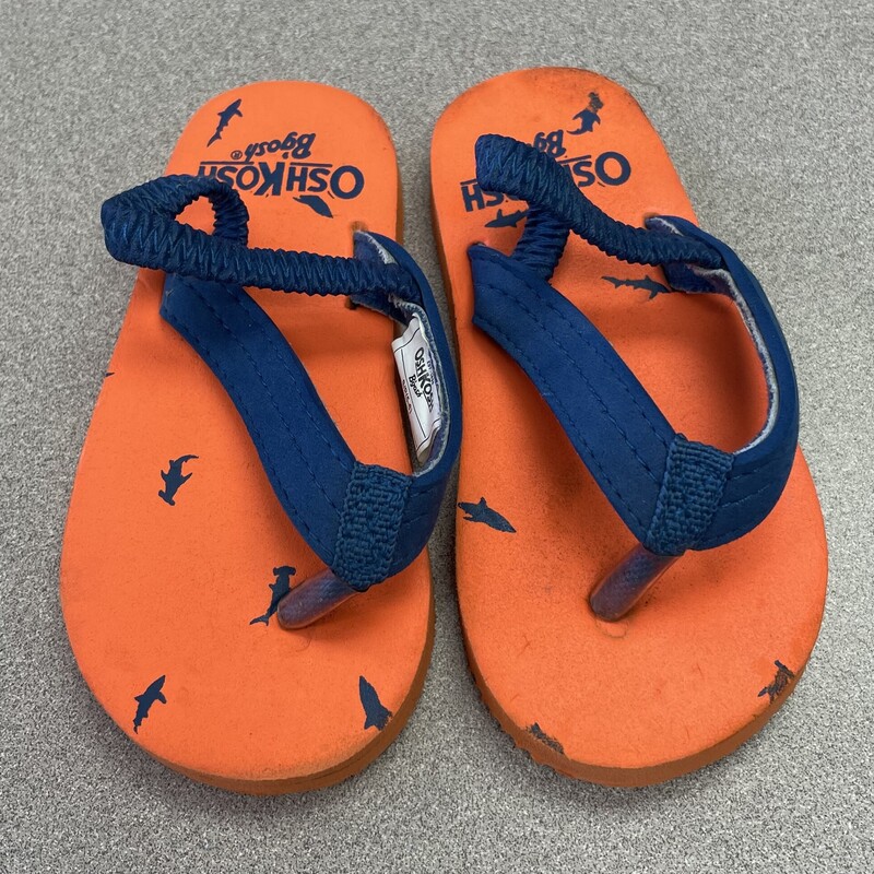 Oshkosh Flip Flop, Orange, Size: 5-6T