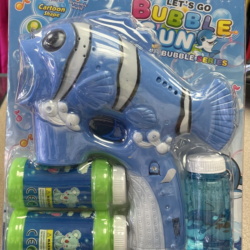 Bubble Gun, Blue, Size: NEW!