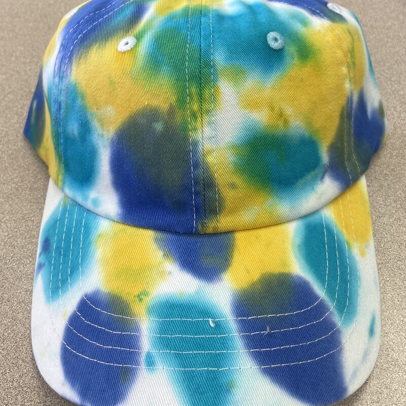 Adjustable Baseball Cap, Tie Dye, Size: One Size
Blue-Teal-Yellow