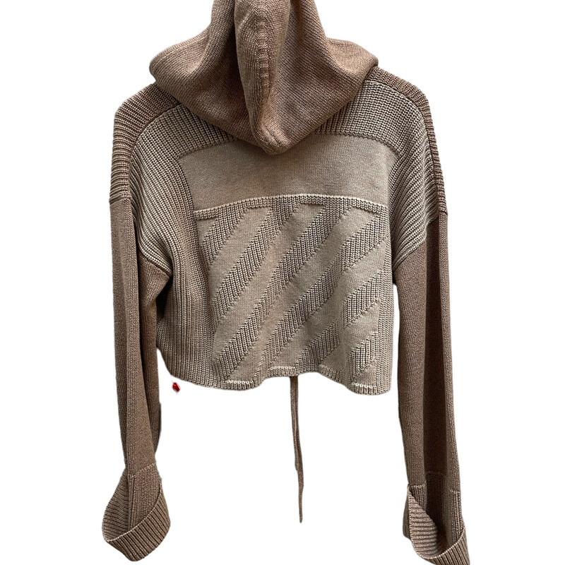 Off White Cropped Knit<br />
Color: Tan<br />
Size: 36<br />
New with tags $1,199.00