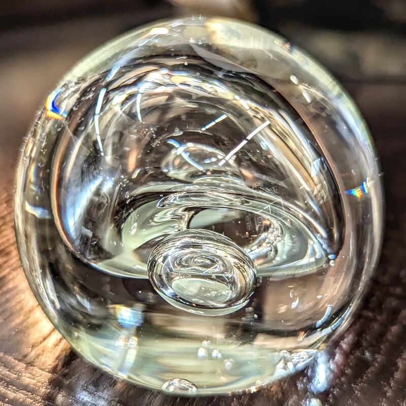 Karg Glass Paperweight
 Clear, Size: 3 Diameter