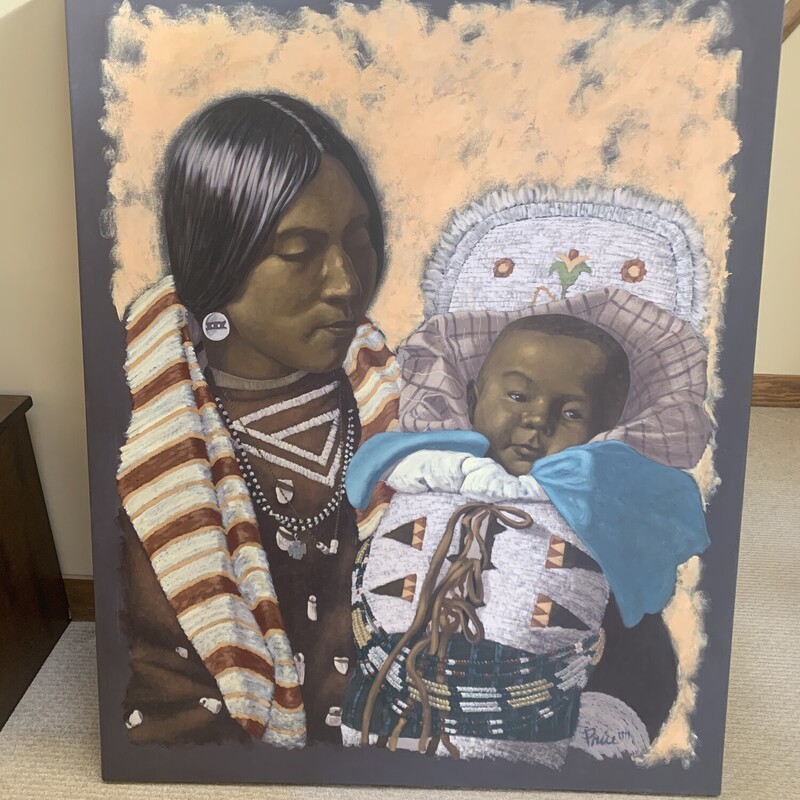 Native American Mother & Child Art Print


 Size: 48W X 60H