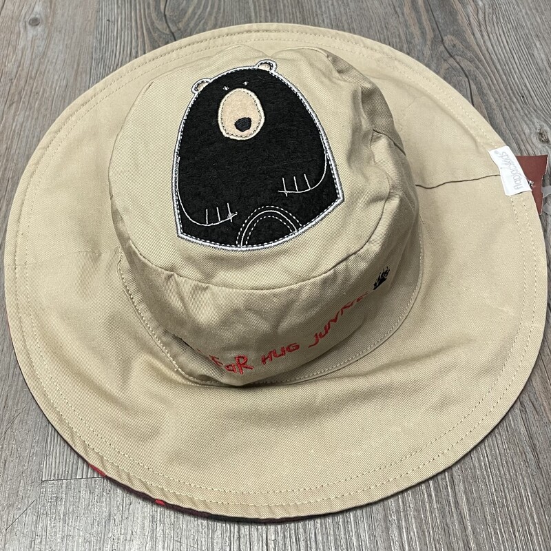 Flapjackkids Bucket Hat, Red/tan, Size: 4-6Y<br />
Without chin strap