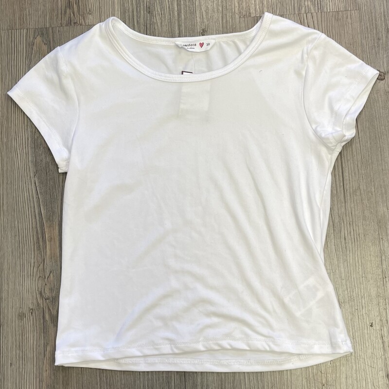 Beautees Tee, White, Size: 10Y