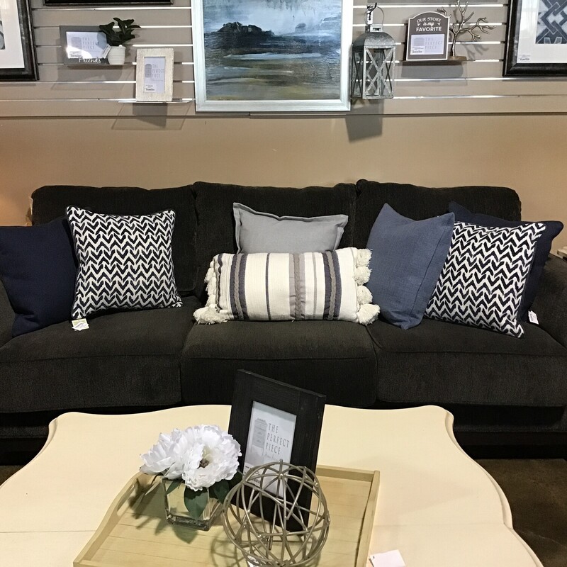 Grey Upholstered Sofa