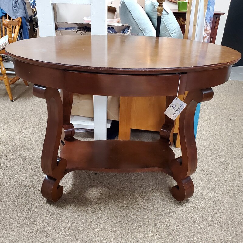 Antique Oval Table, Size: 42x27x29