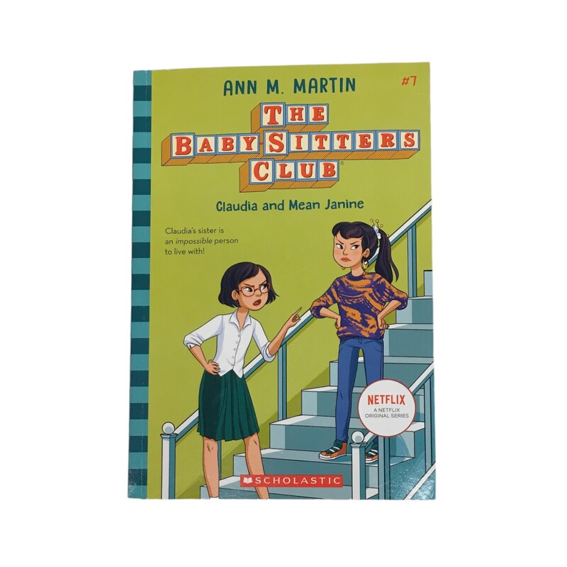 The Babysitters Club #7, Book: Claudia and Mean Janine

Located at Pipsqueak Resale Boutique inside the Vancouver Mall or online at:

#resalerocks #pipsqueakresale #vancouverwa #portland #reusereducerecycle #fashiononabudget #chooseused #consignment #savemoney #shoplocal #weship #keepusopen #shoplocalonline #resale #resaleboutique #mommyandme #minime #fashion #reseller                                                                                                                                      All items are photographed prior to being steamed. Cross posted, items are located at #PipsqueakResaleBoutique, payments accepted: cash, paypal & credit cards. Any flaws will be described in the comments. More pictures available with link above. Local pick up available at the #VancouverMall, tax will be added (not included in price), shipping available (not included in price, *Clothing, shoes, books & DVDs for $6.99; please contact regarding shipment of toys or other larger items), item can be placed on hold with communication, message with any questions. Join Pipsqueak Resale - Online to see all the new items! Follow us on IG @pipsqueakresale & Thanks for looking! Due to the nature of consignment, any known flaws will be described; ALL SHIPPED SALES ARE FINAL. All items are currently located inside Pipsqueak Resale Boutique as a store front items purchased on location before items are prepared for shipment will be refunded.
