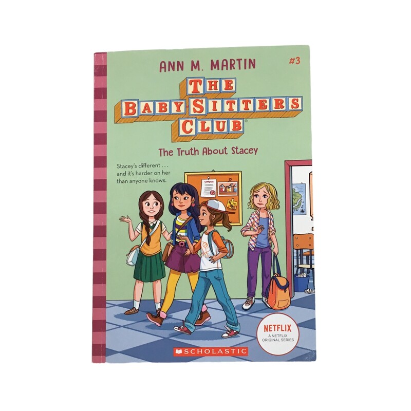 The Babysitters Club #3, Book: The Truth about Stacey

Located at Pipsqueak Resale Boutique inside the Vancouver Mall or online at:

#resalerocks #pipsqueakresale #vancouverwa #portland #reusereducerecycle #fashiononabudget #chooseused #consignment #savemoney #shoplocal #weship #keepusopen #shoplocalonline #resale #resaleboutique #mommyandme #minime #fashion #reseller                                                                                                                                      All items are photographed prior to being steamed. Cross posted, items are located at #PipsqueakResaleBoutique, payments accepted: cash, paypal & credit cards. Any flaws will be described in the comments. More pictures available with link above. Local pick up available at the #VancouverMall, tax will be added (not included in price), shipping available (not included in price, *Clothing, shoes, books & DVDs for $6.99; please contact regarding shipment of toys or other larger items), item can be placed on hold with communication, message with any questions. Join Pipsqueak Resale - Online to see all the new items! Follow us on IG @pipsqueakresale & Thanks for looking! Due to the nature of consignment, any known flaws will be described; ALL SHIPPED SALES ARE FINAL. All items are currently located inside Pipsqueak Resale Boutique as a store front items purchased on location before items are prepared for shipment will be refunded.