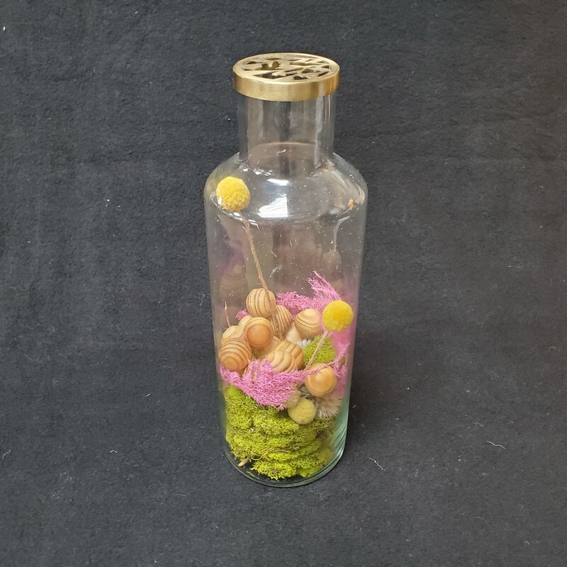 Antropologie Glass Moss Jar, Clear, Size: 12