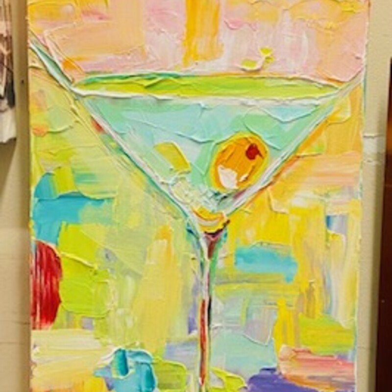 Abstract Martini Canvas