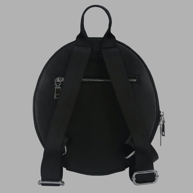 Moto Biker Helmet Backpack, Colour: Black, Made from Real Helmet, Fabric Lining, Adjustable Double Strap and Shoulder Strap, Main Zip Closure and Back Zip Sleeve