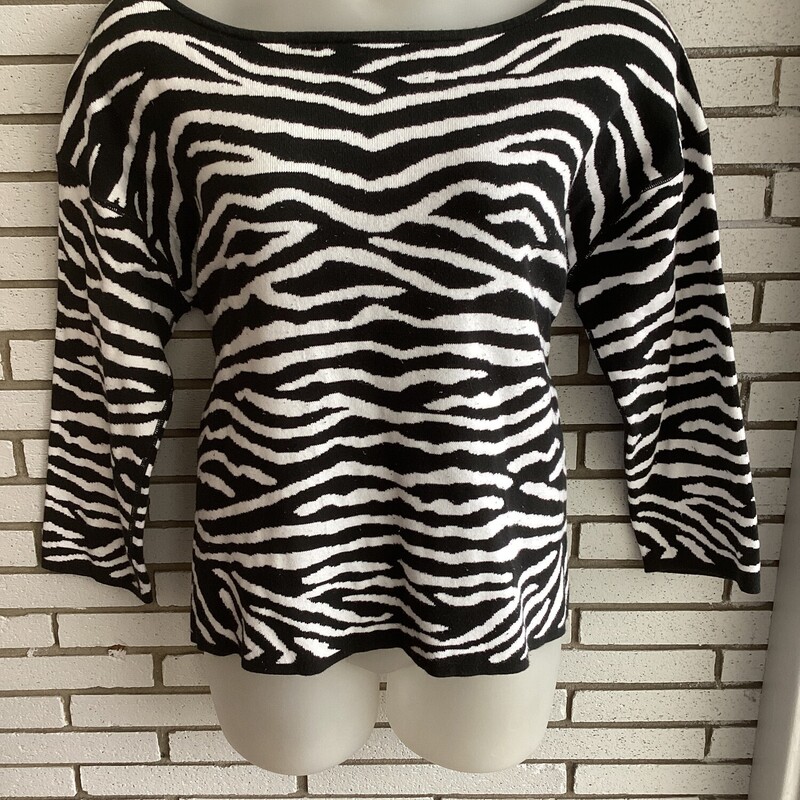 L/s Sweater Zebra Stripe