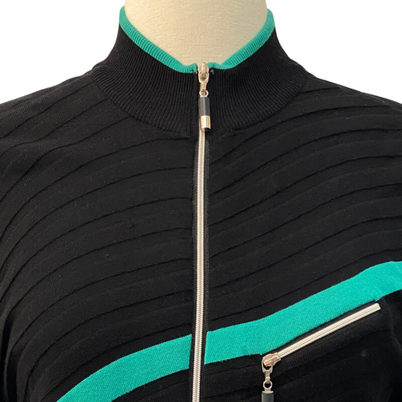 Jamie Sadock Zip Jacket<br />
Kelly Green and Black<br />
Size: Small<br />
<br />
This Jacket would pair well with the Jamie Sadock Zip Top also listed