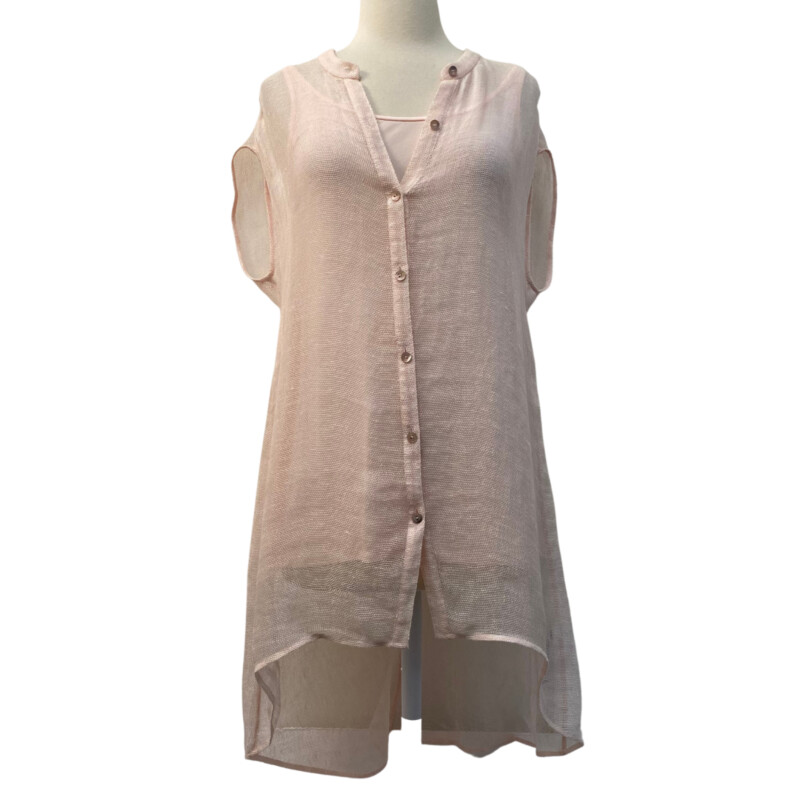 Eileen Fisher Mesh Tunic
Ballet
Size: Small

This Tunic  would pair beautifully with the Eileen Fisher Silk Shell also listed