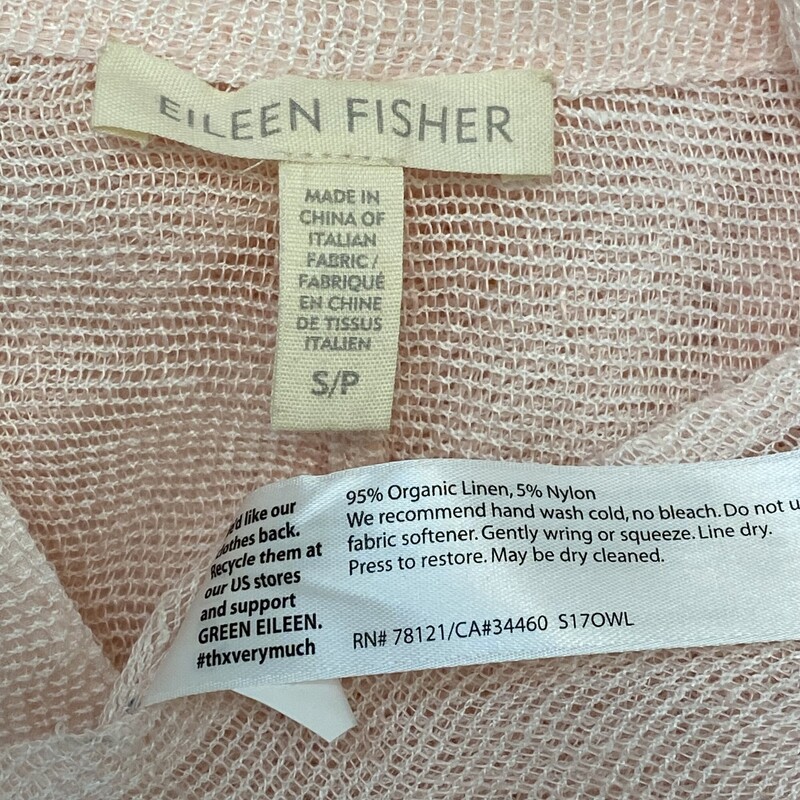 Eileen Fisher Mesh Tunic<br />
Ballet<br />
Size: Small<br />
<br />
This Tunic  would pair beautifully with the Eileen Fisher Silk Shell also listed