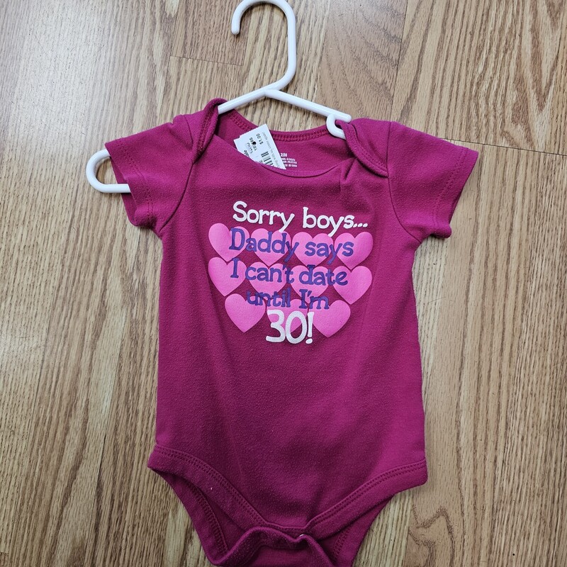 SORRY BOYS ONESIE
