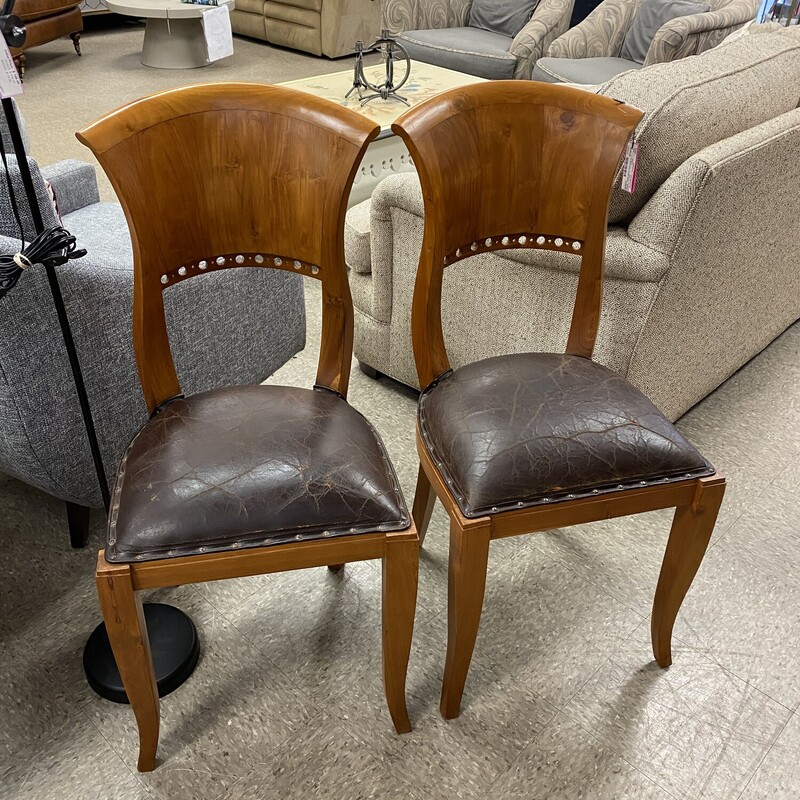 2x Decorator Wood Chairs