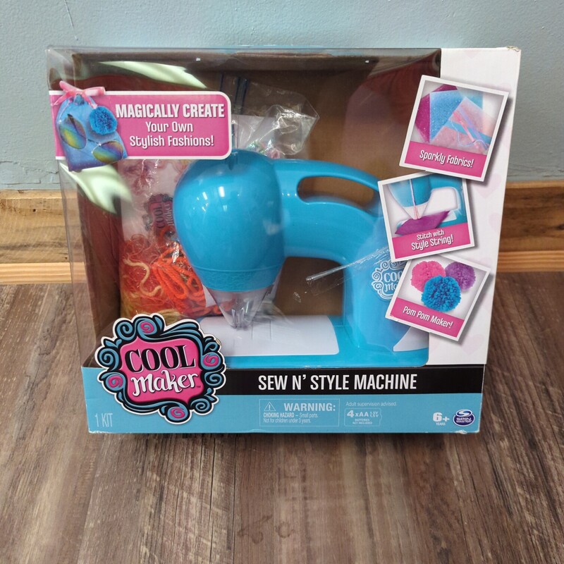 Cool Maker Sewing Machine, Teal, Size: Toy/Game