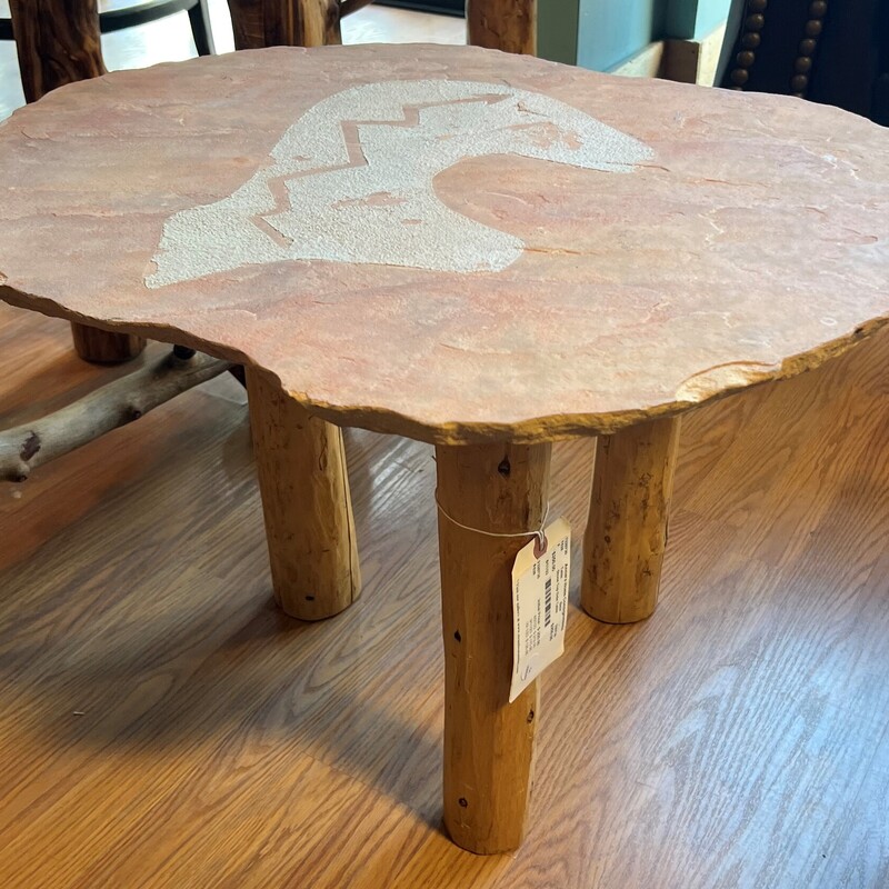 Stone Top Side Table, Bear
17.5in tall