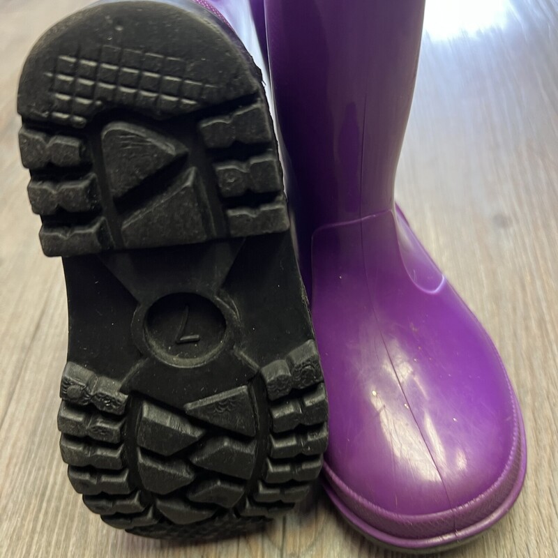 Purple Rain Boots, Purple, Size: 7T